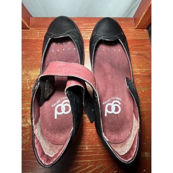 Gravity Defyer Black Leather Adjustable Slip On Maryjanes Shoes Women's … - Picture 9 of 9